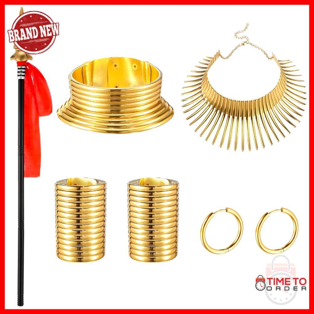 Plastic Spear Alloy Jewelry Set for Cosplay Halloween Costume Accessories